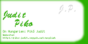 judit piko business card
